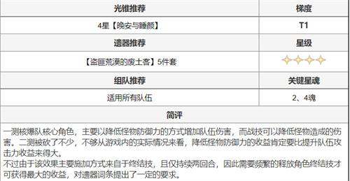 崩坏星穹铁道全角色搭配推荐